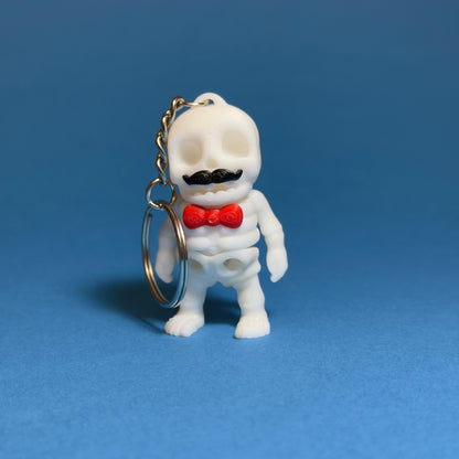 Scheletul cu Mustață și Papion – Eleganța Înfricoșătoare 🦴🎩